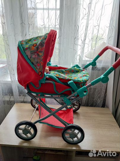 Детская коляска с пупсом