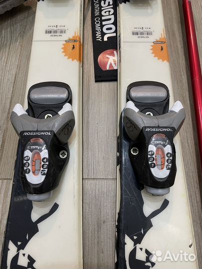 Лыжи горные rossignol 125 см комплект