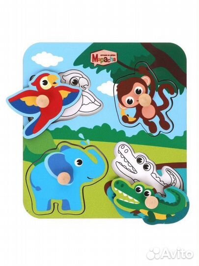 Вкладыши Веселые джунгли 962007