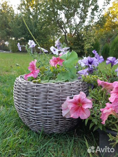 Кашпо из ротанга 12 литров