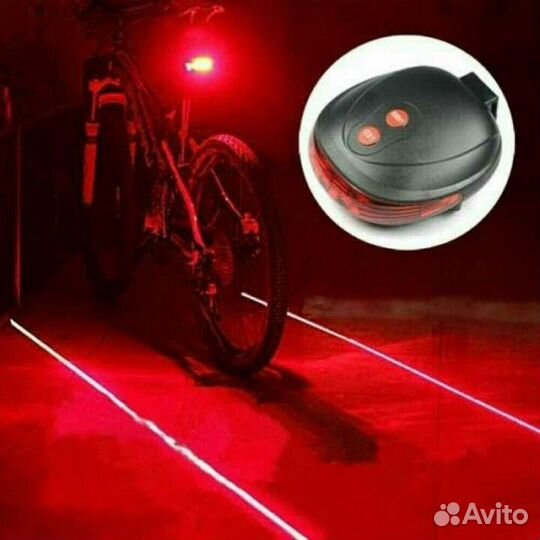Задний фонарь для велосипеда с лазерами
