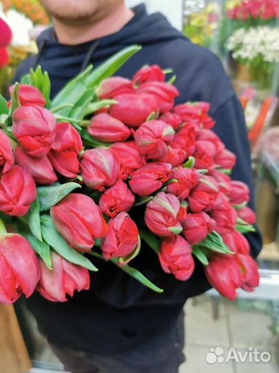 Тюльпан пионовидный Букет из тюльпанов Тюльпаны