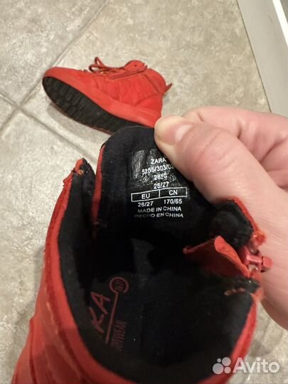 Ботинки демисезонные детские zara