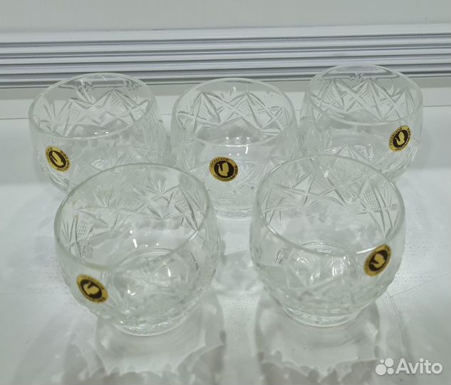 Хрустальные рюмки СССР новые