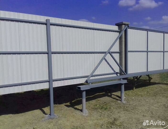 Откатные ворота под ключ