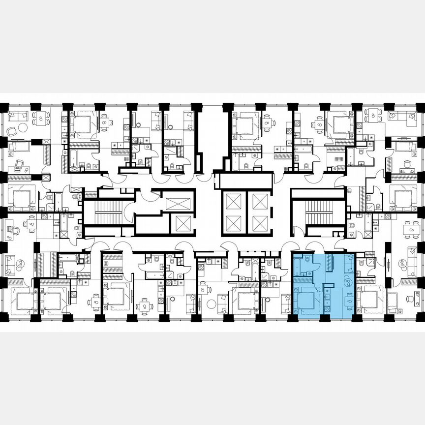 2-к. квартира, 36,5 м², 2/64 эт.
