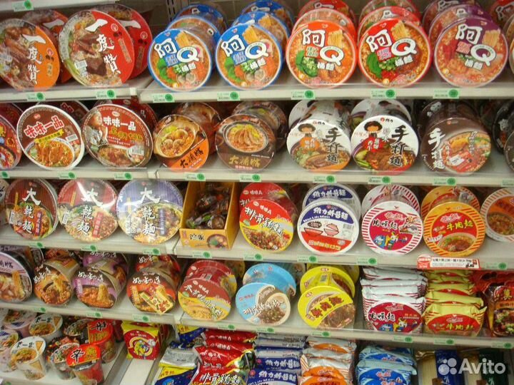 Продукты из Китая доширак снеки конфеты кислы остр