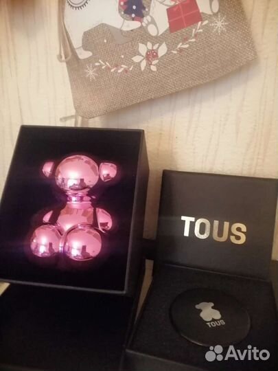 Мишка керамический и зеркало tous