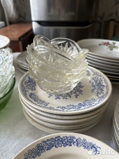 Посуда СССР, хрусталь, фарфор