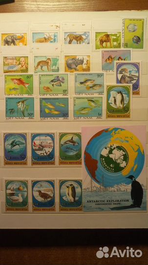 Марки Фауна и Флора СССР и Зарубежные серии 1958-1