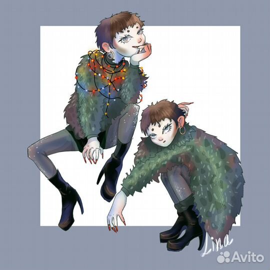 Нарисую вас,вашего персонажа или питомца