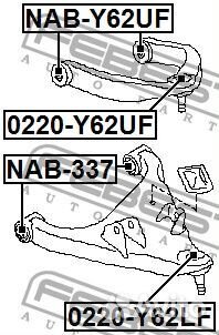 Сайлентблок переднего верхнего рычага