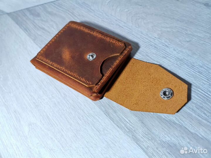 Кошелек мужской кожаный