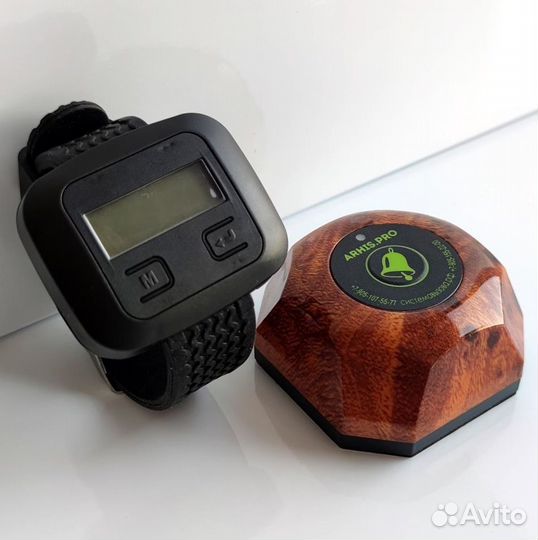 Кнопка вызова официанта и часы пейджер Эконом