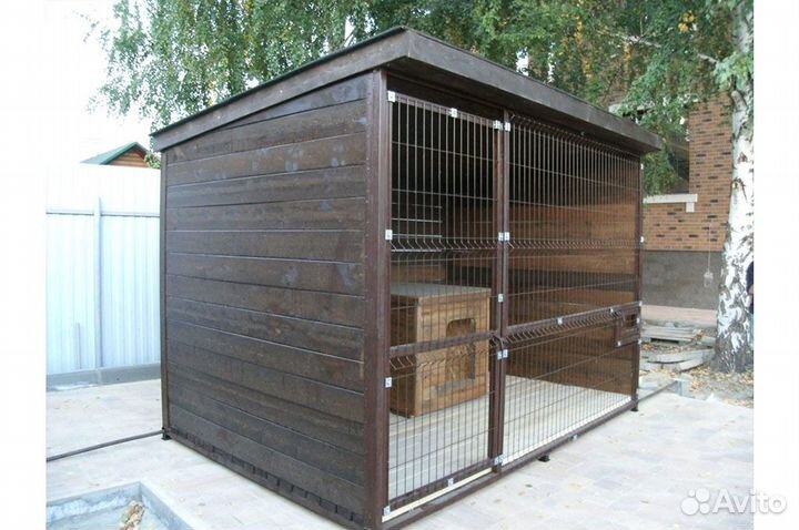 Вольер для самоеда, породы самоед