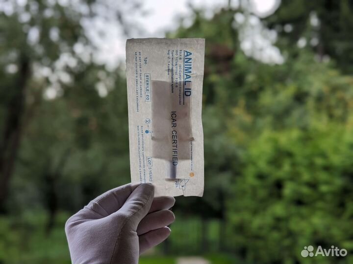Чипирование Чип для животных 1.4х8 мм