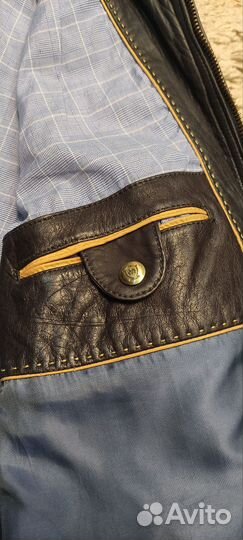 Мужская кожаная куртка Massimo Dutti