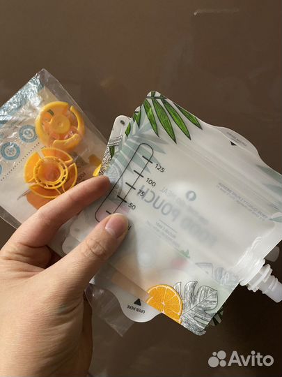 Паучи для детей, пюре детское