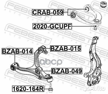 Сайлентблок переднего верхнего рычага jeep gran