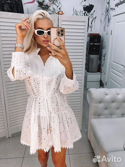 Белое платье zimmerman