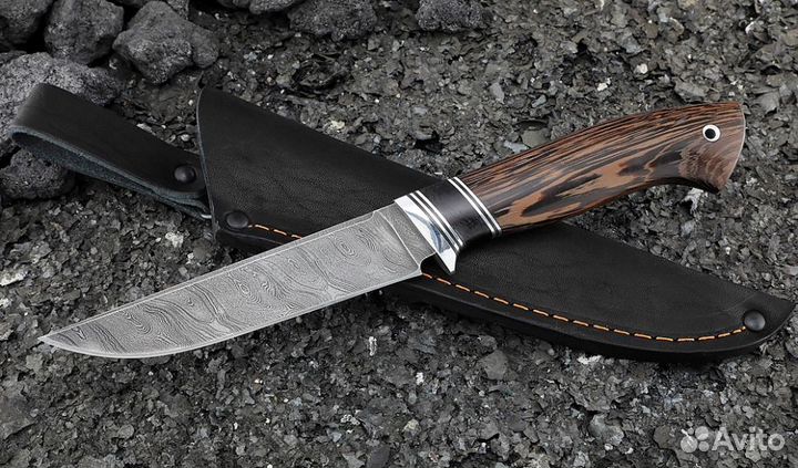 Нож Ирбис-2 дамаск рукоять венге