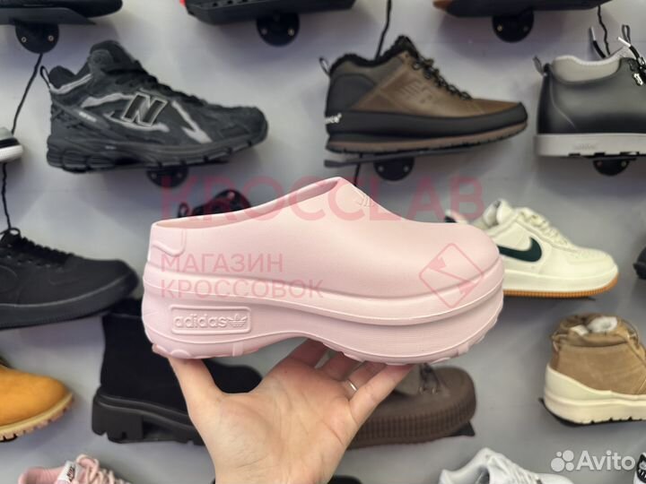 Adidas AdiFom Stan Smith Розовые Премиум Тапки