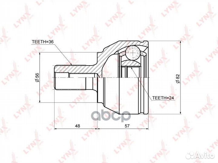 ШРУС наружный к-кт 24925 Ford Focus/C-MAX 1.6i
