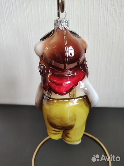 Ёлочная игрушка Ариель мишка пилот