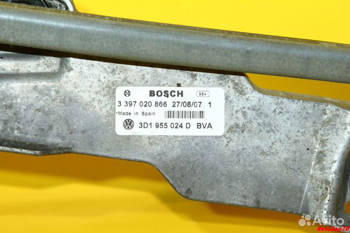 VW Phaeton Механизм стеклоочистителя правый всборе