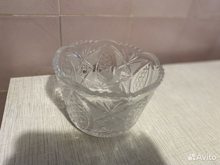 Хрустальная ваза- конфетница