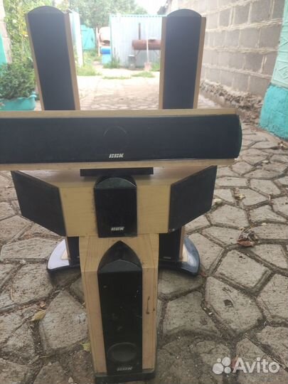 Акустические колонки дерево BBK 5-1 с савбуфером