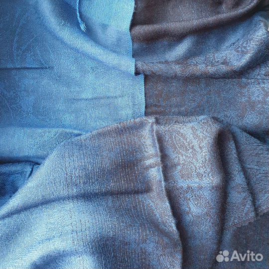 Палантин синий градиент