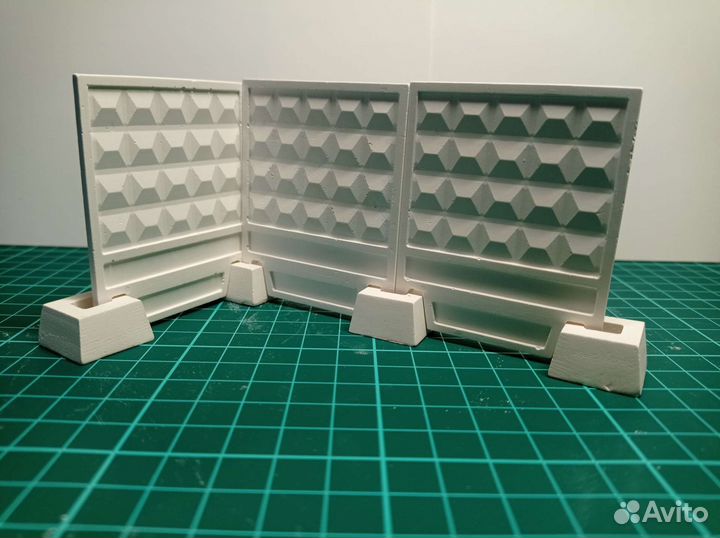 Советский забор из гипса 1/43