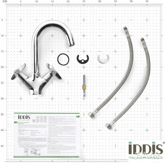 Смеситель для раковины iddis copsb00i01 Хром