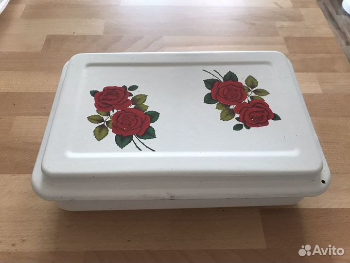 Контейнер форма эмалированный металлический СССР