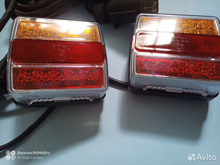 Светодиодные фонари с проводкой для прицепа