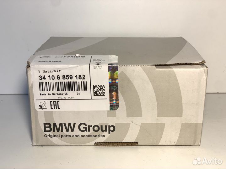 Оригинал BMW 34106859182 Колодки тормозные перед