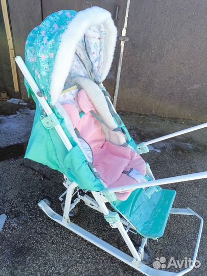 Детские санки коляска бу