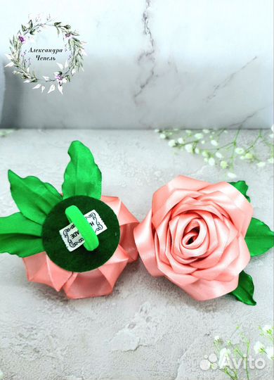 Резинки бантики для волос ручной работы