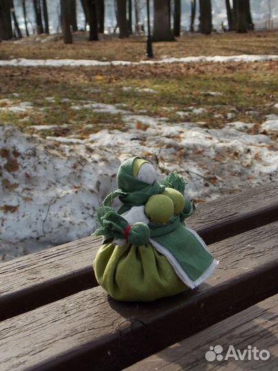 Кукла травница Зеленушка, оберег здоровья