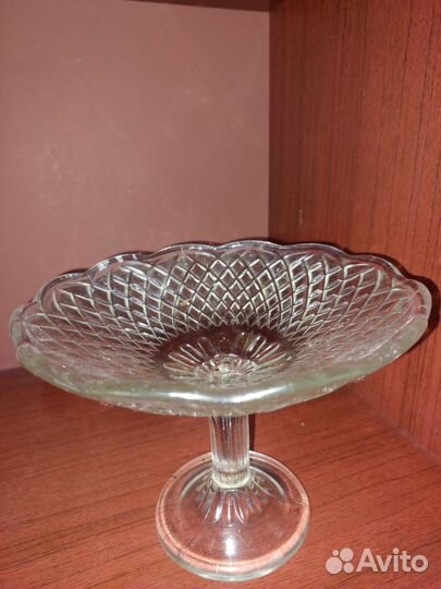 Ваза для фруктов на ножке СССР