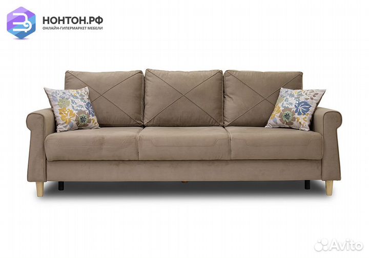 Диван тик-так Иветта светло-коричневый