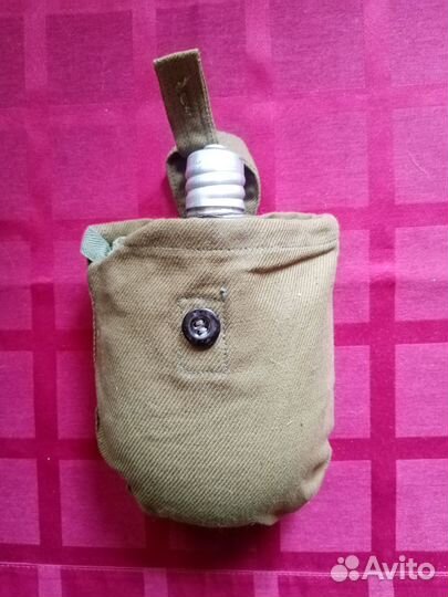 Фляга солдатская армейская в чехле. СССР