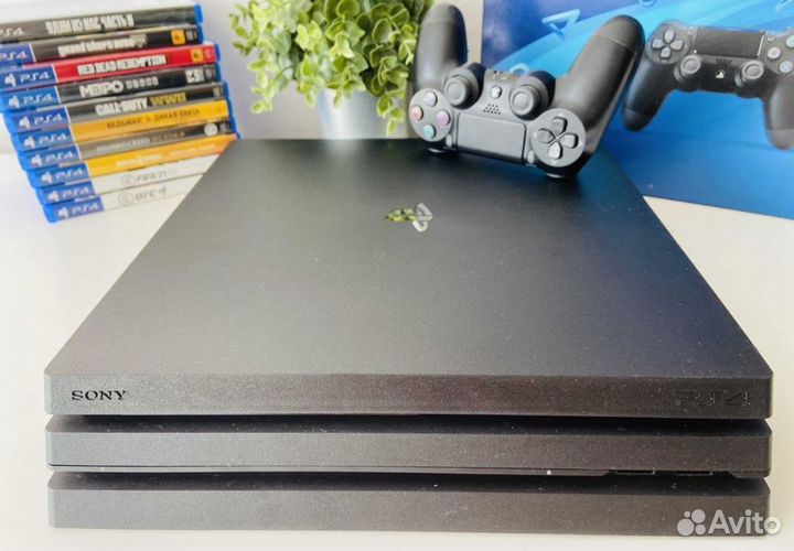 Sony playstation 4 pro 1tb + 40 топ игр гарантия