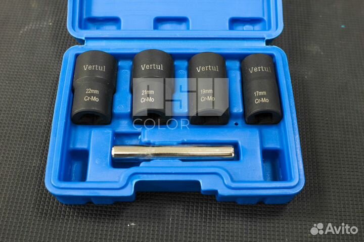 Набор головок для поврежденных болтов и гаек