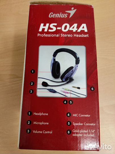 Новые наушники для компьютера Genius