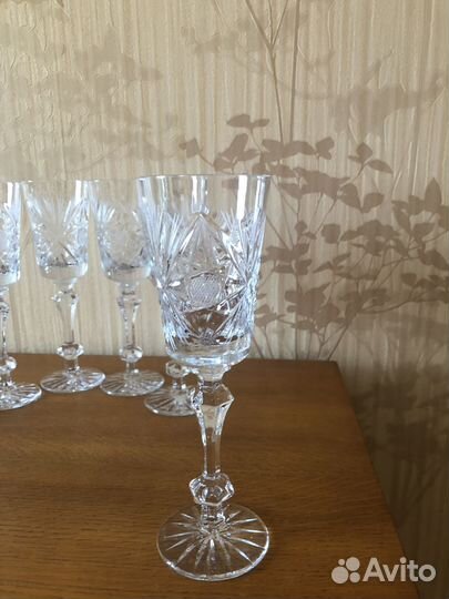 Бокалы для вина хрусталь, завод Гусь-Хрустальный