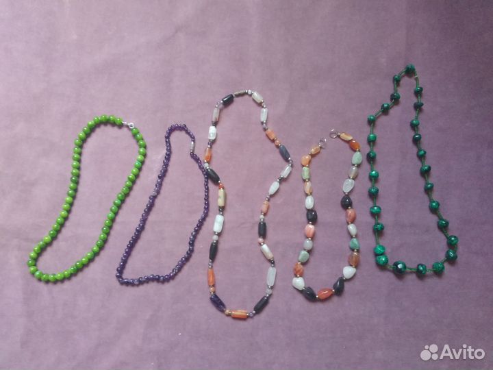 Бусы самоцветы СССР винтаж