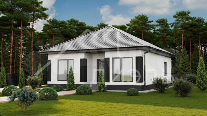Коттедж 100 м² на участке 6 сот.