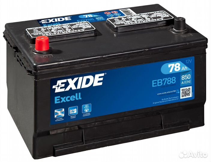 Аккумулятор 78 А/ч Exide